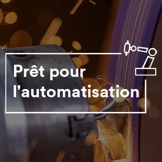 mot-symbole Prêt pour l'automatisation sur fond de couleur
