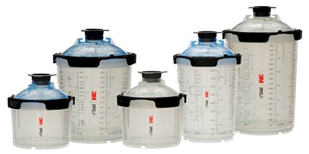 Godets de pulvérisation PPS™ en différentes tailles
